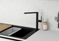 GoodHome Sink Mixer Tap Havarti, black