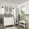 HEMNES / RÄTTVIKEN Bathroom furniture, set of 5, white, Runskär tap, 102 cm