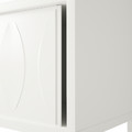 KALKNÄS Cabinet with sliding doors, white, 121x43x98 cm