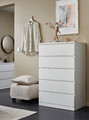 MALM Chest of 6 drawers, white, 80x123 cm