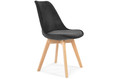 Upholstered Dining Chair Bolonia Lux, black