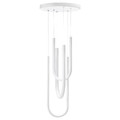 VARMBLIXT LED pendant lamp, white frosted glass