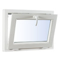 Tilt Window Hopper PVC Triple-Pane 865 x 535 mm, white