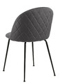 Upholstered Chair Louise, grey