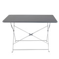 GoodHome Garden Table Saba 110 x 70 x 70 cm, grey