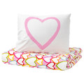 VITAMINER HJÄRTA Quilt cover and pillowcase, multicolor