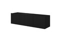 Wall-Mounted TV Cabinet Nicole 150 cm, black/matt black