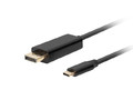 Lanberg Cable USB-C(M)->Displayport(M) 1.8M 4K 60HZ, black