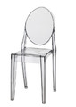 Chair Viki, grey, transparent