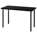 LAGKAPTEN / ADILS Desk, black-brown/black, 120x60 cm