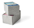 KOMPLEMENT Box, light gray, 15x27x12 cm, 2 pack