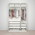 PAX Wardrobe, white, Fardal high-gloss white, 150x60x236 cm