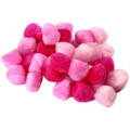 Pompoms 25mm 30pcs, pink