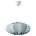 REGNSKUR / HEMMA Pendant lamp, turquoise/white