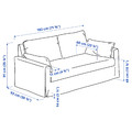 HYLTARP 2-seat sofa, Gransel natural