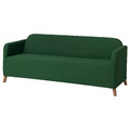 LINANÄS Sofa protector for 3-seat sofa, Vissle dark green