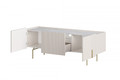 TV Cabinet Malmi 150 cm, cashmere, crema bianca, gold legs