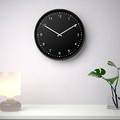 BONDIS Wall clock, low-voltage/black, 38 cm