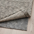 TIPHEDE Rug, flatwoven, black/natural, 80x150 cm