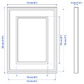 RÖDALM Frame, white, 13x18 cm