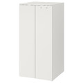 SMÅSTAD / PLATSA Wardrobe, white/white, 60x57x123 cm