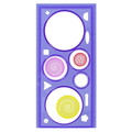 Starpak Spirograph Circle Template 1pc, assorted colours