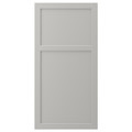 LERHYTTAN Door, light grey, 60x120 cm