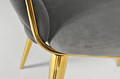 Glamour Chair IRIS LUX, grey