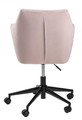 Swivel Desk Chair Nora, velvet, pink