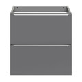 Goodhome Wall-mounted Basin Cabinet Imandra Slim 60cm, grey