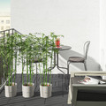 UTLÄNGAN Floor decking, outdoor, grey stained, 0.90 m²