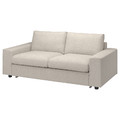 VIMLE Cover for 2-seat sofa-bed, with wide armrests/Gunnared beige