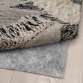 TANNISBY Rug, flatwoven, handmade/grey black, 160x230 cm