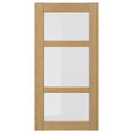 FORSBACKA Glass door, oak, 40x80 cm