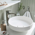 ÄNGSJÖN / LERSJÖN Wash-stnd w drawers/wash-basin/tap, brown oak effect/white marble effect, 102x49x79 cm