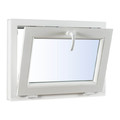 Tilt Window Hopper PVC Triple-Pane 865 x 535 mm, white