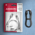 AXAGON USB Cable BUCM2-CM30AB 240W USB-C USB-C, 3.0m