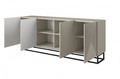 Cabinet Asha 200cm, cashmere/black