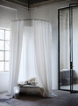 GUNNLAUG Sound absorbing curtain, white, 145x300 cm