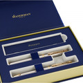 Waterman Gift Set Fountain Pen & Pen Hemisphere Silver GT 2022 ET/WAT/HGT