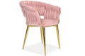 Designer Glamour Chair IRIS LUX, powder pink