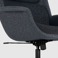 ÄLEBY Swivel armchair, Gunnared medium grey/dark grey