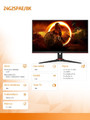 AOC 23.8" Monitor IPS 165Hz HDMIx2 DP Speaker 24G2SPAE