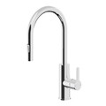 GoodHome Sink Mixer Tap with pull-out spout Zanthe, chrome