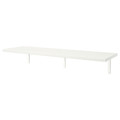 BERGSHULT / TOMTHULT Shelf with bracket, white, 120x30 cm