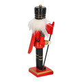 Nutcracker Christmas Decoration 15cm, red/cap