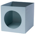 UTSÅDD Cat house, grey-blue, 33x38x33 cm