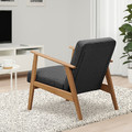 EKENÄSET Armchair, oak/Gunnared dark grey