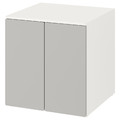 SMÅSTAD / PLATSA Cabinet, white grey, with 1 shelf, 60x55x63 cm