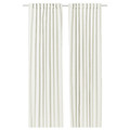 SANELA Curtains, 1 pair, off-white, 140x300 cm